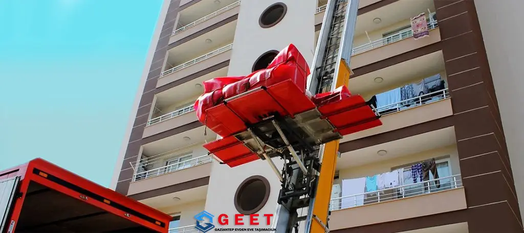 Gaziantep evden eve asansörlü taşımacılık hizmetleri